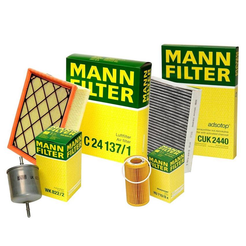 Volvo Air / Cabin Air / Fuel / Engine Oil Filter Kit 30780377 - MANN-FILTER 3725258KIT